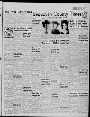 Sequoyah County Times (Sallisaw, Okla.), Vol. 68, No. 11, Ed. 1 Friday, August 12, 1960