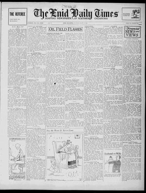 Primary view of object titled 'The Enid Daily Times (Enid, Okla.), Vol. 32, No. 87, Ed. 1 Tuesday, July 17, 1928'.