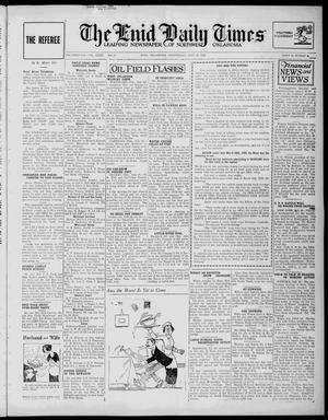 The Enid Daily Times (Enid, Okla.), Vol. 32, No. 95, Ed. 1 Wednesday, July 25, 1928