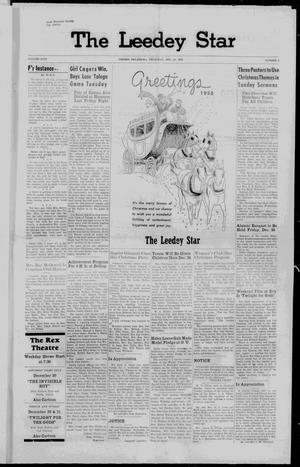 The Leedey Star (Leedey, Okla.), Vol. 24, No. 4, Ed. 1 Thursday, December 18, 1958