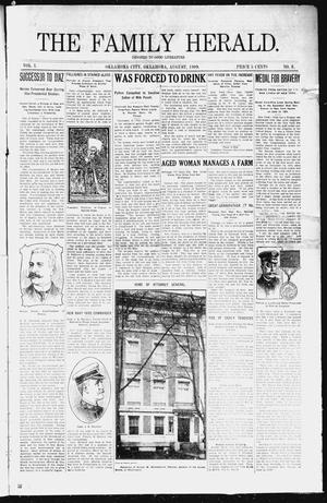 Primary view of object titled 'The Family Herald. (Oklahoma City, Okla.), Vol. 1, No. 8, Ed. 1 Sunday, August 1, 1909'.