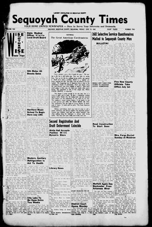 Sequoyah County Times (Sallisaw, Okla.), Vol. 10, No. 2, Ed. 1 Friday, June 13, 1941