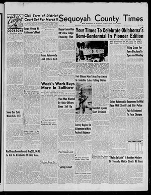 Sequoyah County Times (Sallisaw, Okla.), Vol. 64, No. 37, Ed. 1 Friday, February 15, 1957