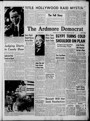 Primary view of object titled 'The Ardmore Democrat (Ardmore, Okla.), Vol. 28, No. 20, Ed. 1 Thursday, February 28, 1957'.