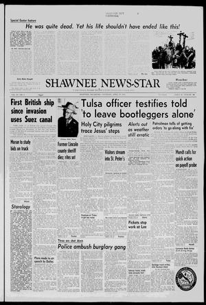 Primary view of object titled 'Shawnee News-Star (Shawnee, Okla.), Vol. 63, No. 3, Ed. 1 Saturday, April 20, 1957'.