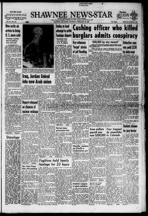 Primary view of object titled 'Shawnee News-Star (Shawnee, Okla.), Vol. 63, No. 261, Ed. 1 Saturday, February 15, 1958'.