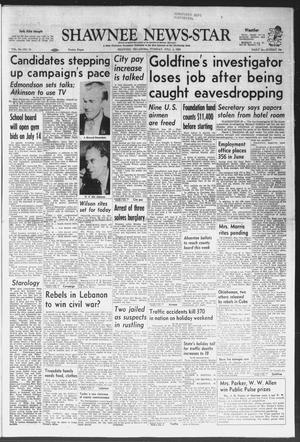 Shawnee News-Star (Shawnee, Okla.), Vol. 64, No. 70, Ed. 1 Tuesday, July 8, 1958