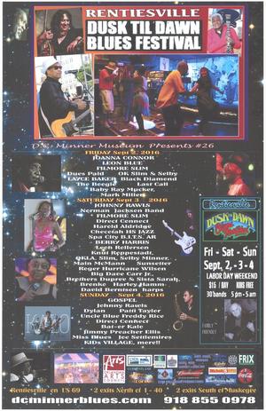 Rentiesville Dusk Til Dawn Blues Festival Poster