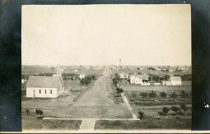 Early Photo of Main Street Helena, Oklahoma