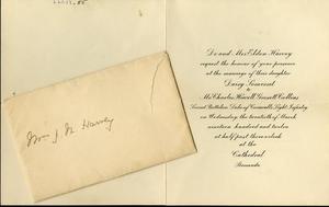 Daisy Harvey and Charles Collins's Wedding Invitation
