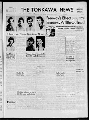 The Tonkawa News (Tonkawa, Okla.), Vol. 60, No. 7, Ed. 1 Monday, February 25, 1957