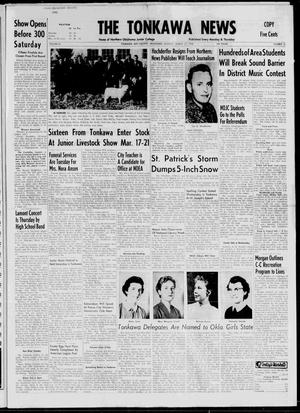 The Tonkawa News (Tonkawa, Okla.), Vol. 61, No. 13, Ed. 1 Monday, March 17, 1958