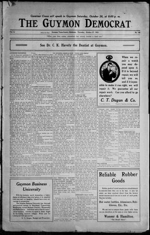 The Guymon Democrat (Guymon, Okla.), Vol. 6, No. 40, Ed. 1 Thursday, October 17, 1912