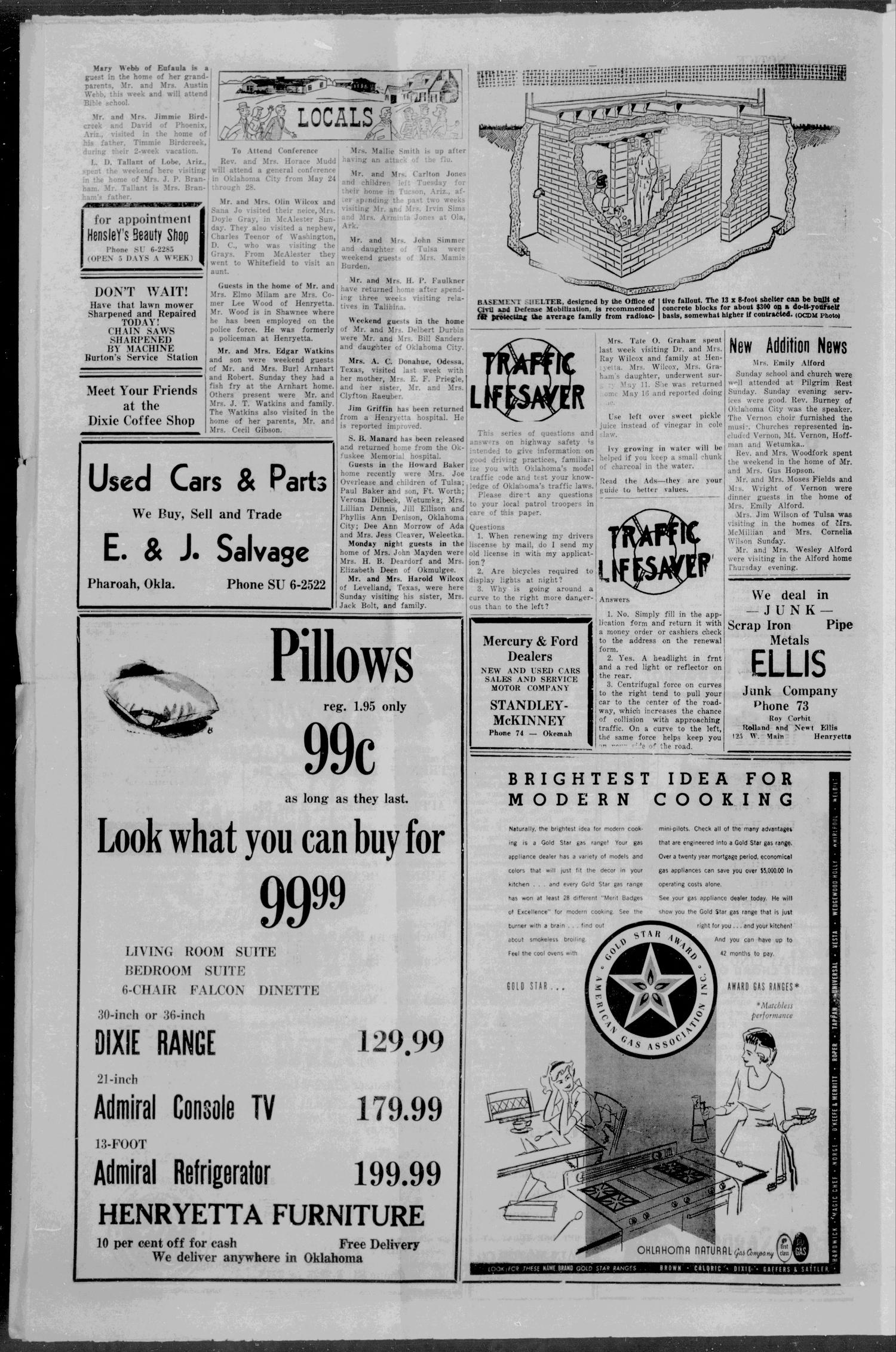 Weleetka American (Weleetka, Okla.), Vol. 57, No. 13, Ed. 1 Thursday, May 21, 1959
                                                
                                                    [Sequence #]: 4 of 8
                                                