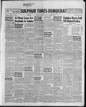 Sulphur Times-Democrat (Sulphur, Okla.), Vol. 57, No. 45, Ed. 1 Thursday, September 12, 1957