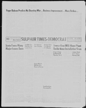 Primary view of object titled 'Sulphur Times-Democrat (Sulphur, Okla.), Vol. 58, No. 9, Ed. 1 Thursday, January 1, 1959'.