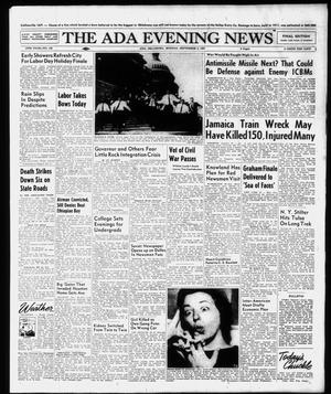 The Ada Evening News (Ada, Okla.), Vol. 54, No. 148, Ed. 1 Monday, September 2, 1957