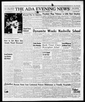 The Ada Evening News (Ada, Okla.), Vol. 54, No. 155, Ed. 1 Tuesday, September 10, 1957