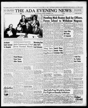 The Ada Evening News (Ada, Okla.), Vol. 54, No. 166, Ed. 1 Monday, September 23, 1957