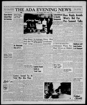 The Ada Evening News (Ada, Okla.), Vol. 55, No. 25, Ed. 1 Friday, April 11, 1958