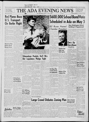 The Ada Evening News (Ada, Okla.), Vol. 56, No. 26, Ed. 1 Tuesday, April 14, 1959