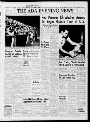 The Ada Evening News (Ada, Okla.), Vol. 56, No. 158, Ed. 1 Tuesday, September 15, 1959