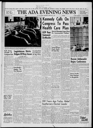 The Ada Evening News (Ada, Okla.), Vol. 57, No. 289, Ed. 1 Thursday, February 9, 1961