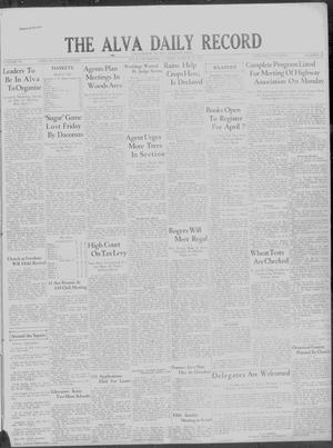 The Alva Daily Record (Alva, Okla.), Vol. 29, No. 28, Ed. 1 Sunday, March 22, 1931