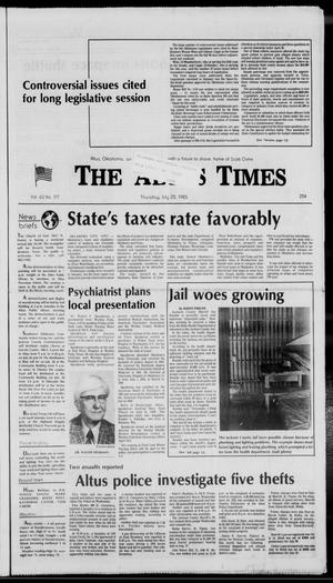 The Altus Times (Altus, Okla.), Vol. 63, No. 177, Ed. 1 Thursday, July 25, 1985