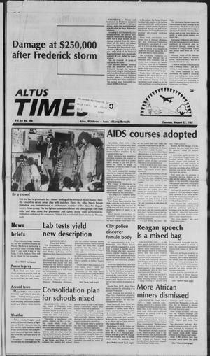 Altus Times (Altus, Okla.), Vol. 65, No. 206, Ed. 1 Thursday, August 27, 1987