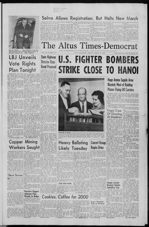 The Altus Times-Democrat (Altus, Okla.), Vol. 39, No. 137, Ed. 1 Monday, March 15, 1965
