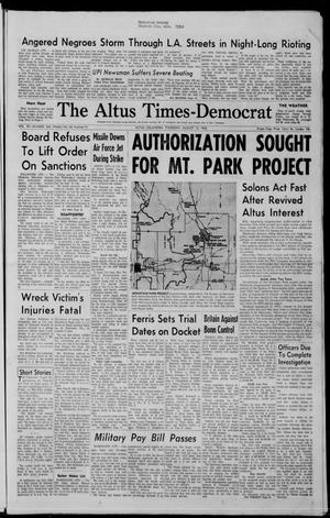 The Altus Times-Democrat (Altus, Okla.), Vol. 39, No. 266, Ed. 1 Thursday, August 12, 1965