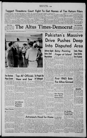 The Altus Times-Democrat (Altus, Okla.), Vol. 39, No. 284, Ed. 1 Thursday, September 2, 1965