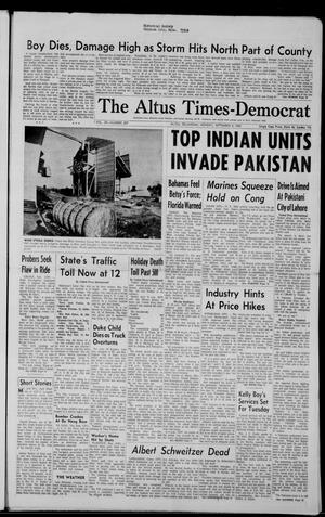 The Altus Times-Democrat (Altus, Okla.), Vol. 39, No. 287, Ed. 1 Monday, September 6, 1965