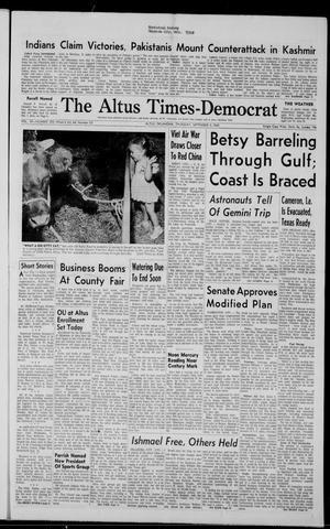 The Altus Times-Democrat (Altus, Okla.), Vol. 39, No. 290, Ed. 1 Thursday, September 9, 1965