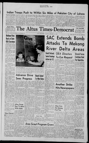 The Altus Times-Democrat (Altus, Okla.), Vol. 39, No. 296, Ed. 1 Thursday, September 16, 1965