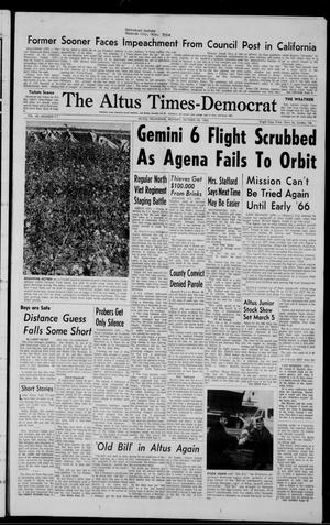 The Altus Times-Democrat (Altus, Okla.), Vol. 40, No. 17, Ed. 1 Monday, October 25, 1965