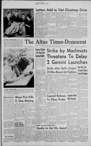 Primary view of object titled 'The Altus Times-Democrat (Altus, Okla.), Vol. 40, No. 39, Ed. 1 Friday, November 19, 1965'.