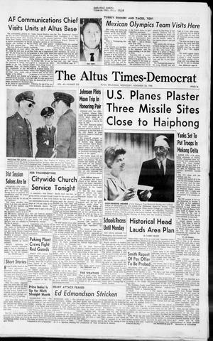 The Altus Times-Democrat (Altus, Okla.), Vol. 40, No. 255, Ed. 1 Wednesday, November 23, 1966