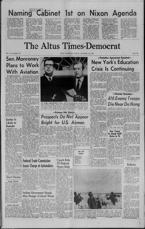 Primary view of object titled 'The Altus Times-Democrat (Altus, Okla.), Vol. 42, No. 275, Ed. 1 Monday, November 18, 1968'.