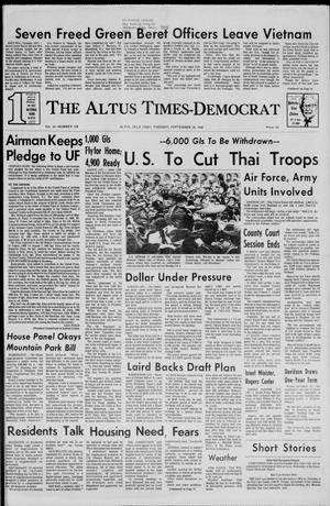 The Altus Times-Democrat (Altus, Okla.), Vol. 43, No. 229, Ed. 1 Tuesday, September 30, 1969