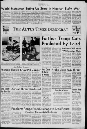 Primary view of object titled 'The Altus Times-Democrat (Altus, Okla.), Vol. 44, No. 9, Ed. 1 Friday, January 16, 1970'.