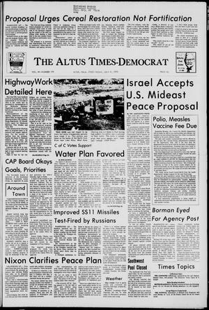 The Altus Times-Democrat (Altus, Okla.), Vol. 44, No. 179, Ed. 1 Friday, July 31, 1970