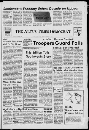 Primary view of object titled 'The Altus Times-Democrat (Altus, Okla.), Vol. 44, No. 186, Ed. 1 Sunday, August 9, 1970'.