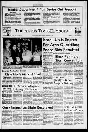 The Altus Times-Democrat (Altus, Okla.), Vol. 44, No. 210, Ed. 1 Sunday, September 6, 1970