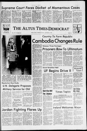 The Altus Times-Democrat (Altus, Okla.), Vol. 44, No. 235, Ed. 1 Monday, October 5, 1970