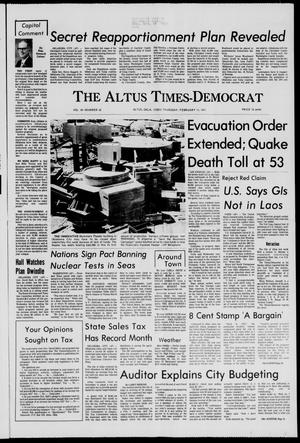 Altus Times-Democrat (Altus, Okla.), Vol. 45, No. 33, Ed. 1 Thursday, February 11, 1971