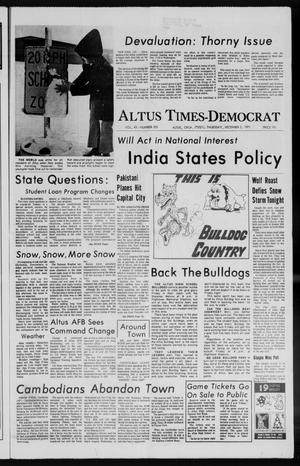 Altus Times-Democrat (Altus, Okla.), Vol. 45, No. 303, Ed. 1 Thursday, December 2, 1971