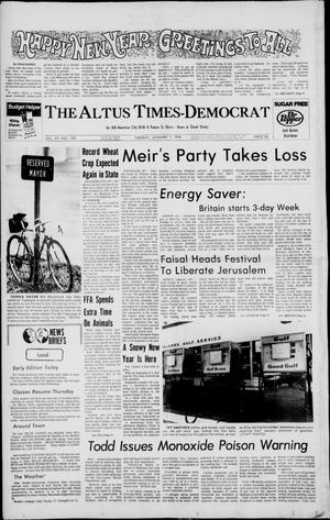 Primary view of object titled 'The Altus Times-Democrat (Altus, Okla.), Vol. 47, No. 313, Ed. 1 Tuesday, January 1, 1974'.