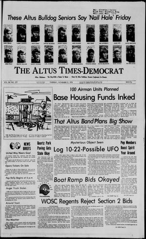 The Altus Times-Democrat (Altus, Okla.), Vol. 48, No. 277, Ed. 1 Thursday, November 21, 1974